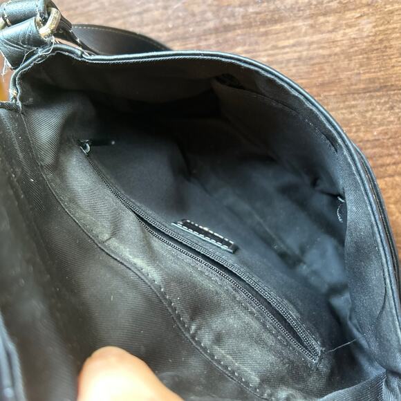 Vintage Fossil small black pebble leather shoulder bag - Picture 10 of 15